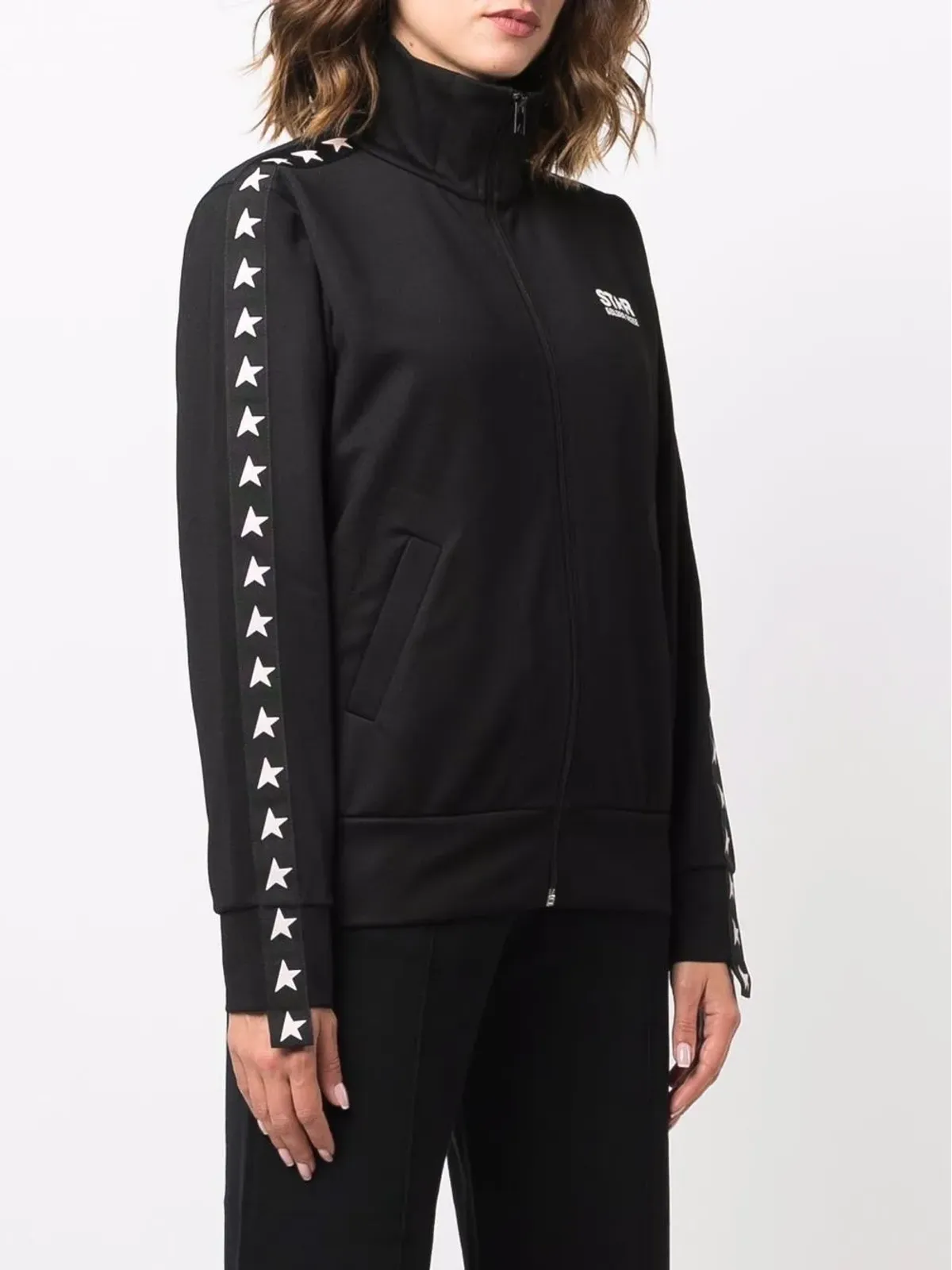 Golden Goose ジップドスウェットシャツ ブラック - 画像3