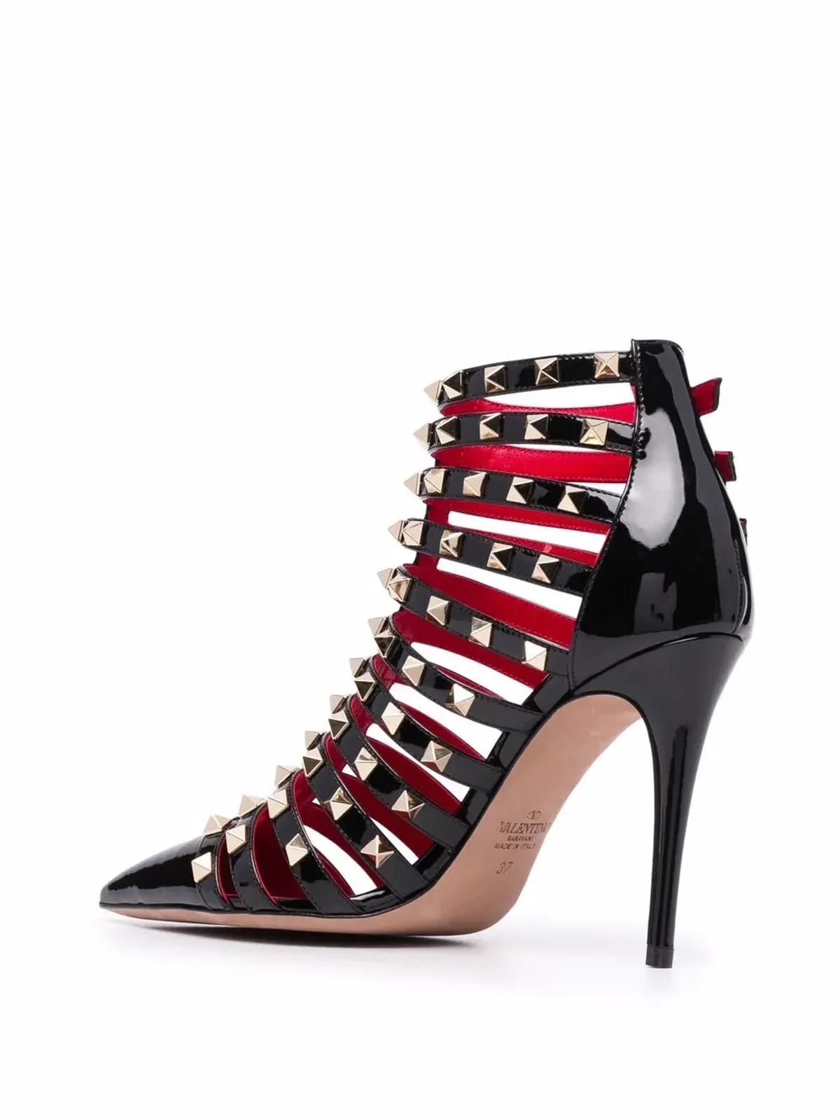 Valentino Garavani ロックスタッド・ケージド・パンプス - 画像3