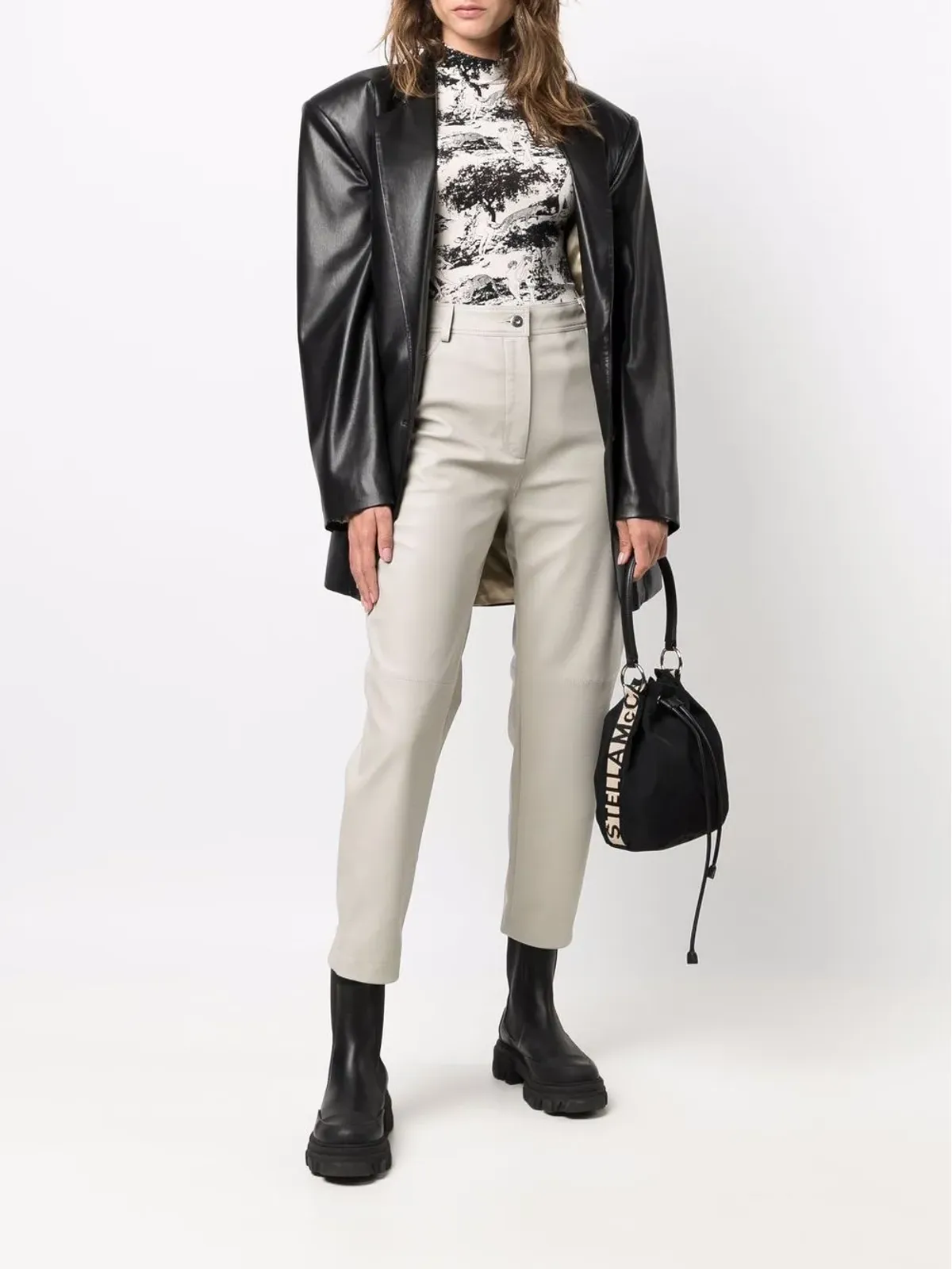 Stella McCartney Hailey cropped trousers - Neutrals - 画像2