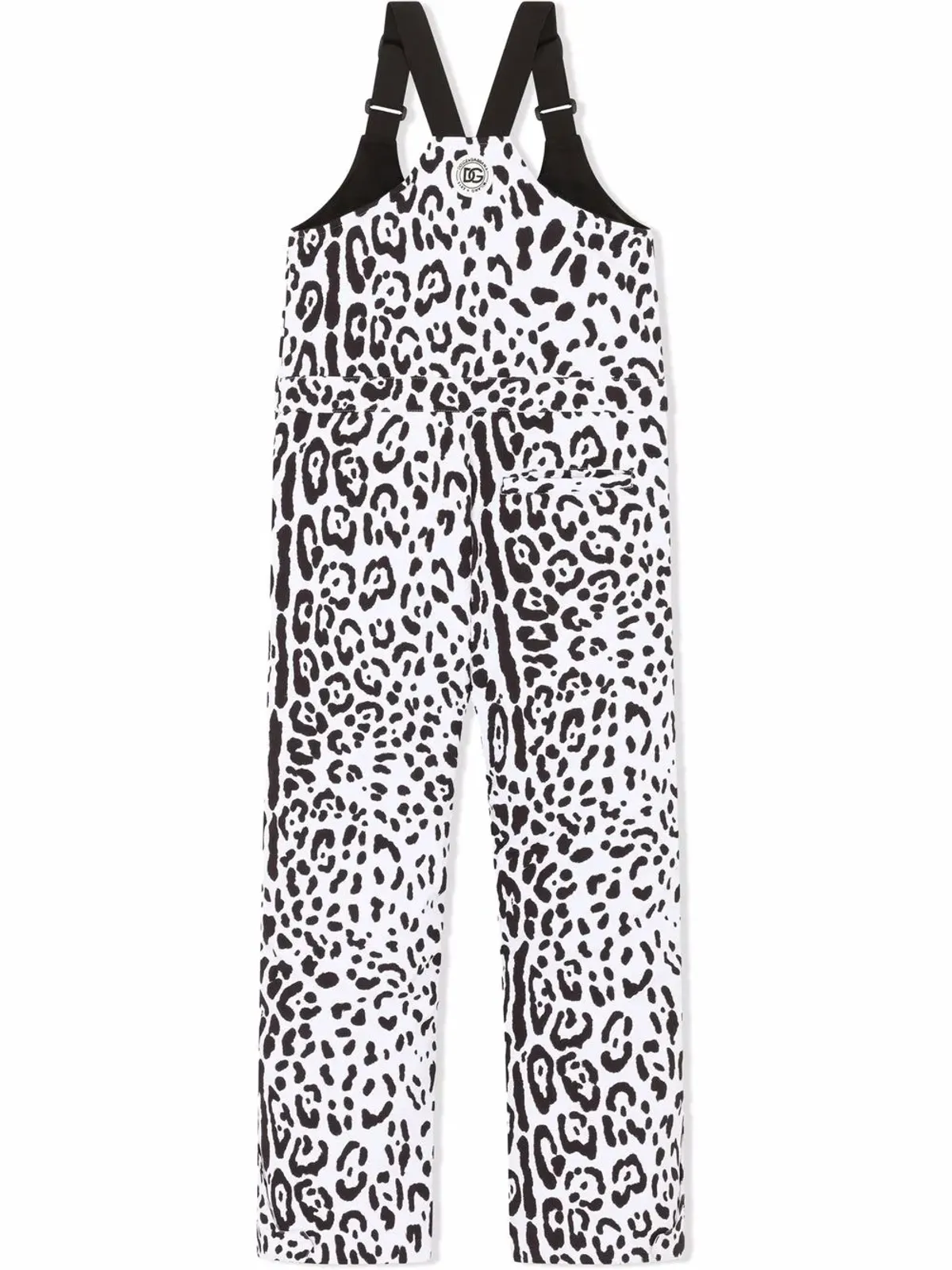 Dolce & Gabbana Kids ヒョウ柄スノーパンツ ブラック - 画像2