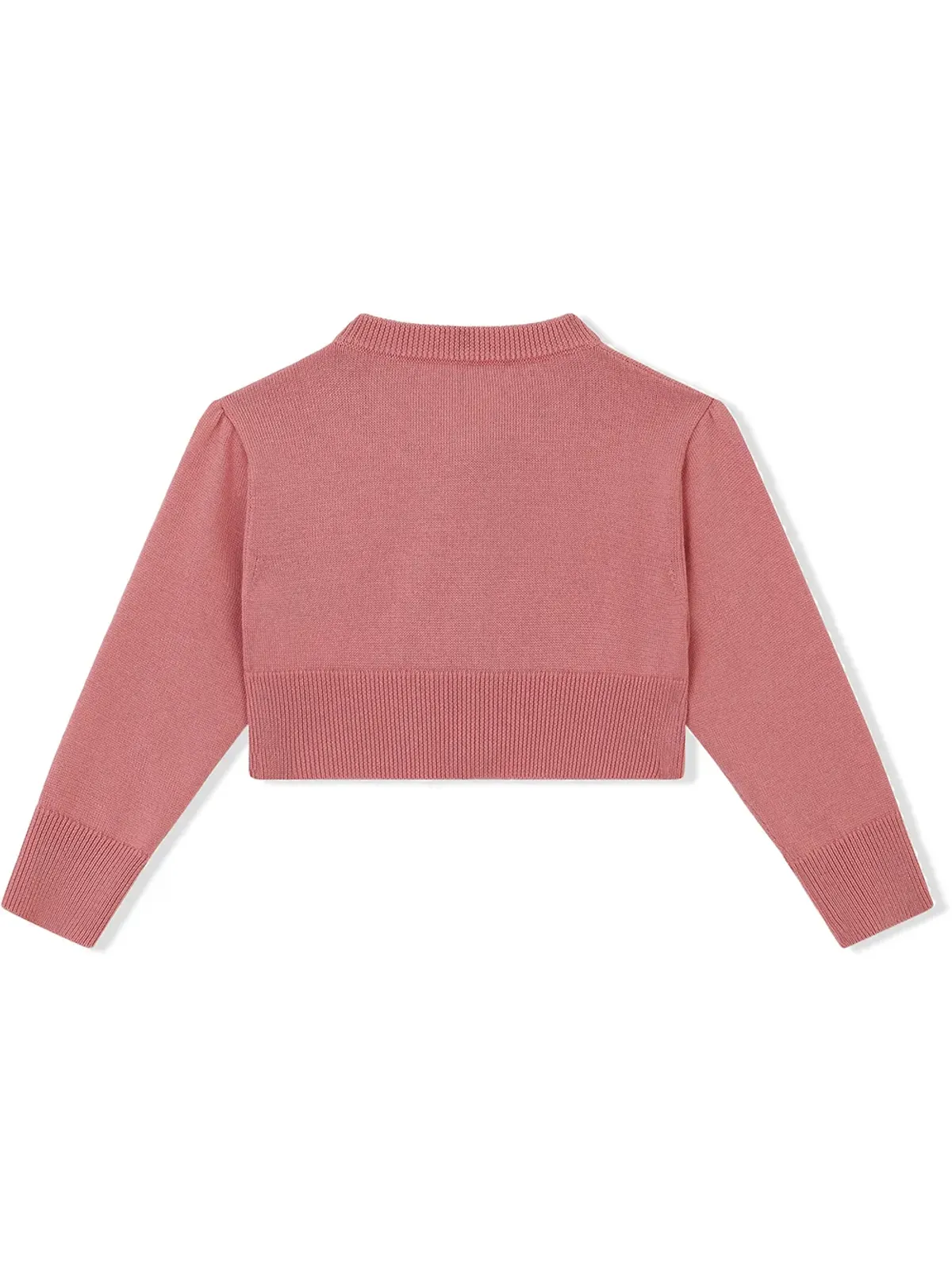 Dolce & Gabbana Kids クロップド コットンニット カーディガン - ピンク - 画像2