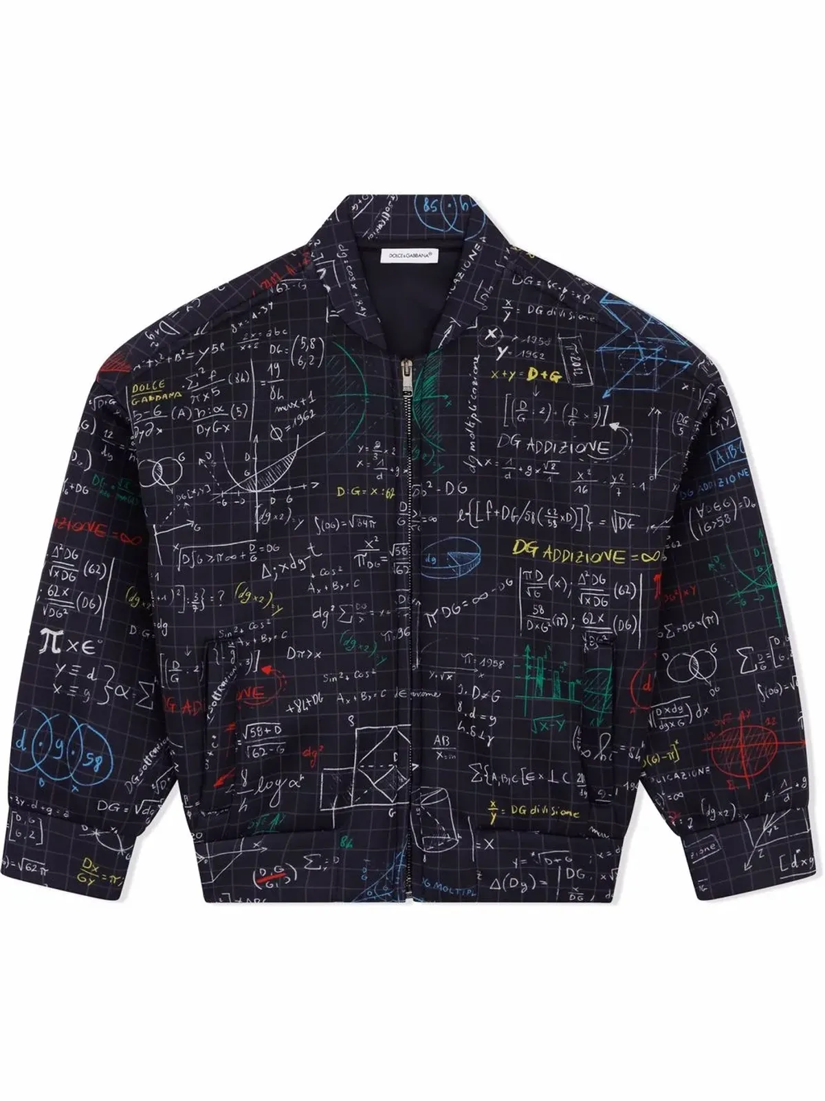 Dolce & Gabbana Kids アルジェブラプリント ボンバー ジャケット - 画像1
