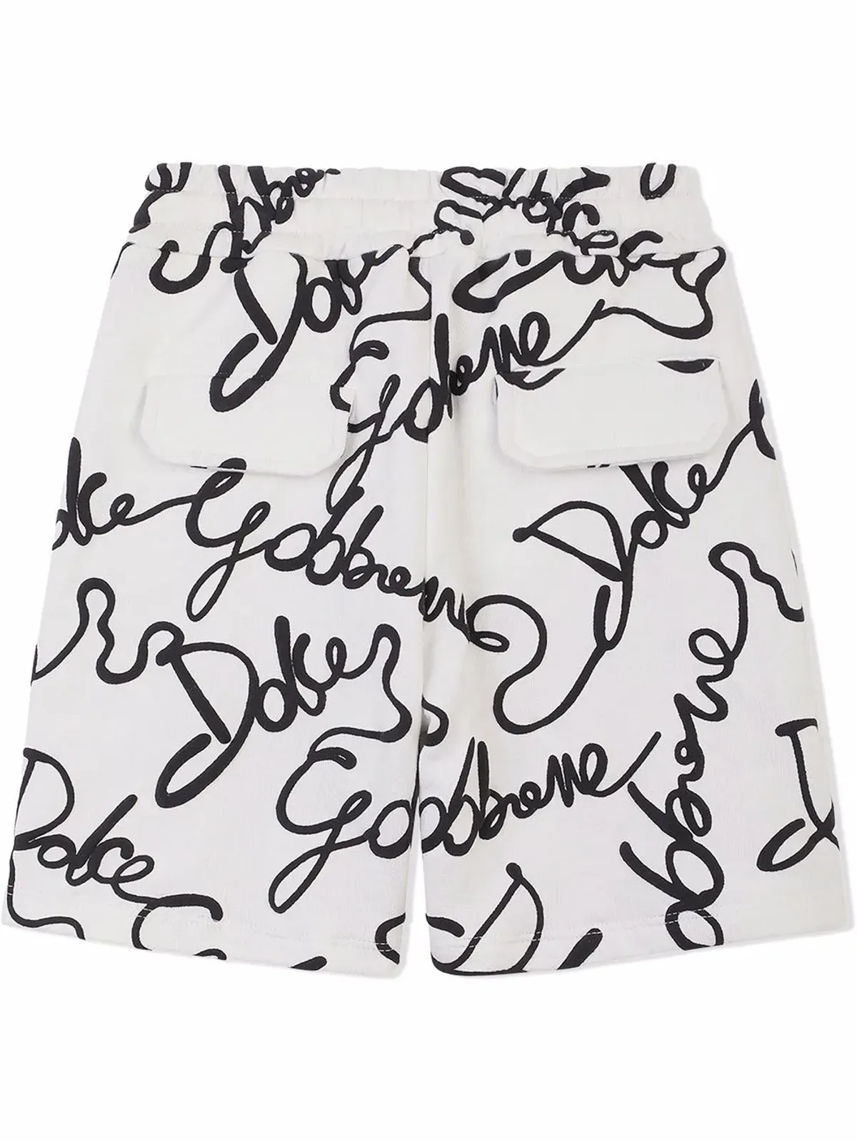 Dolce & Gabbana Kids 総柄ロゴプリントショーツ - 画像2