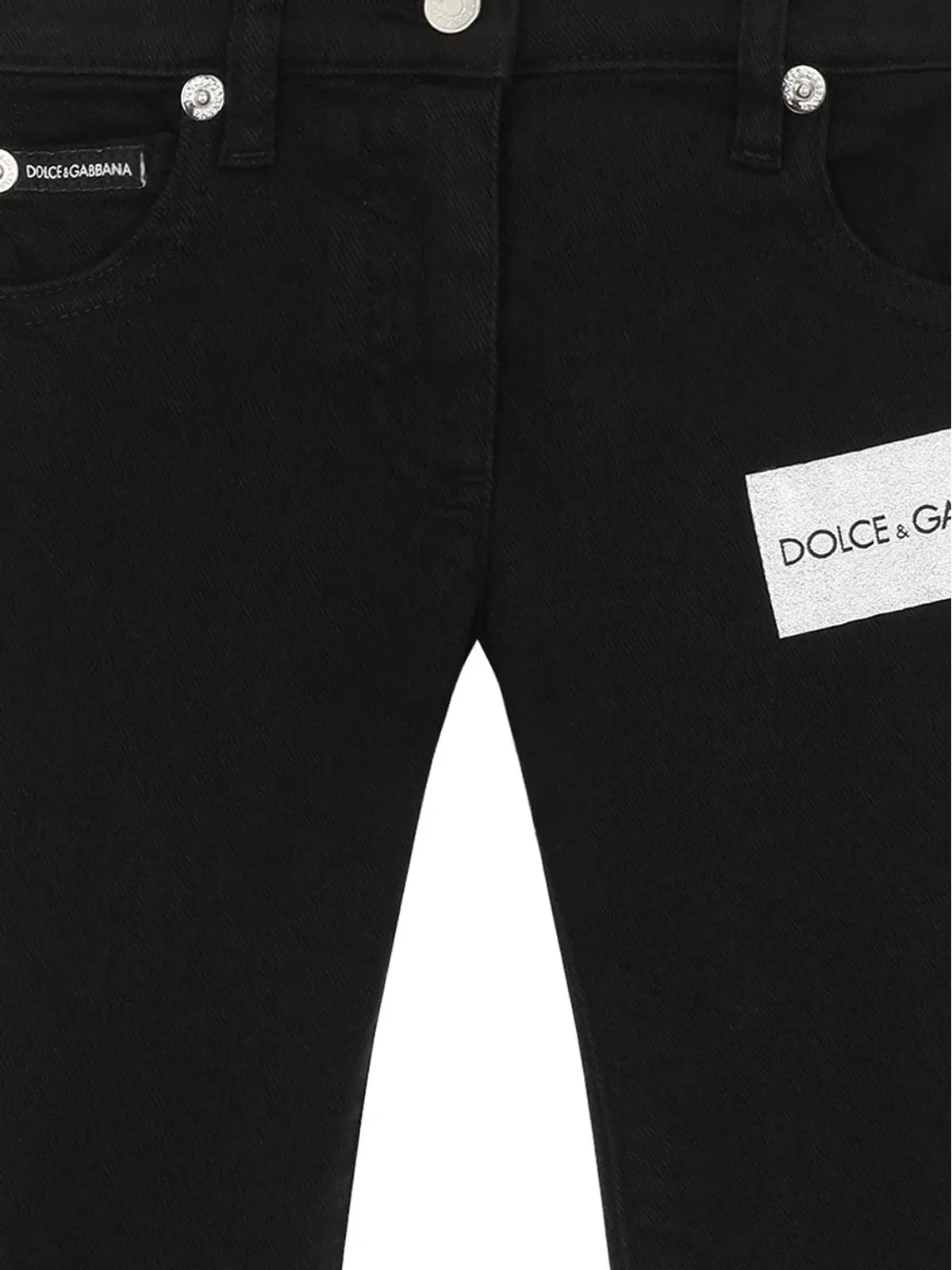 Dolce & Gabbana Kids ロゴプリント ストレッチジーンズ - 画像3