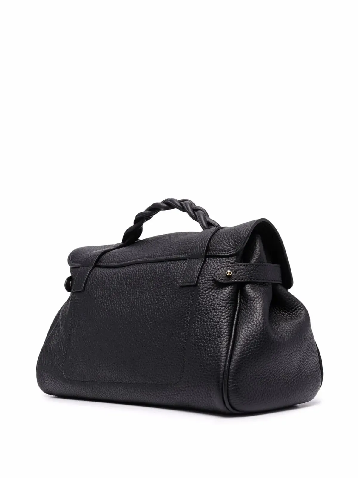 Mulberry Alexa 編み込みハンドル バックル トートバッグ（ブラック） - 画像3