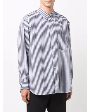 Comme Des Garçons Shirt オーバーサイズストライプシャツ - ブルー - サムネイル3