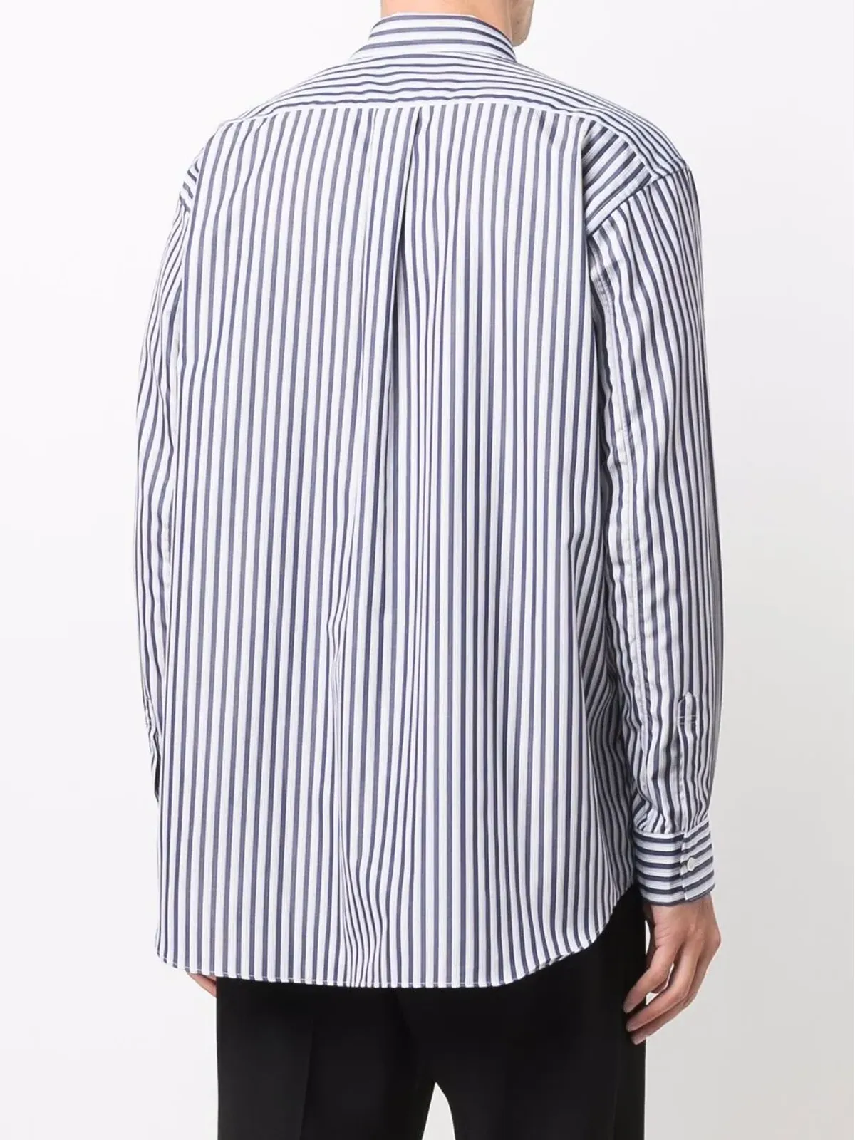 Comme Des Garçons Shirt オーバーサイズストライプシャツ - ブルー - 画像4
