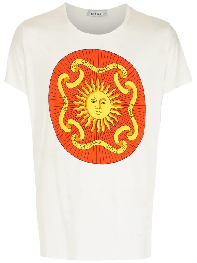 Amir Slama Amir Slama サンプリント コットン Tシャツの商品画像