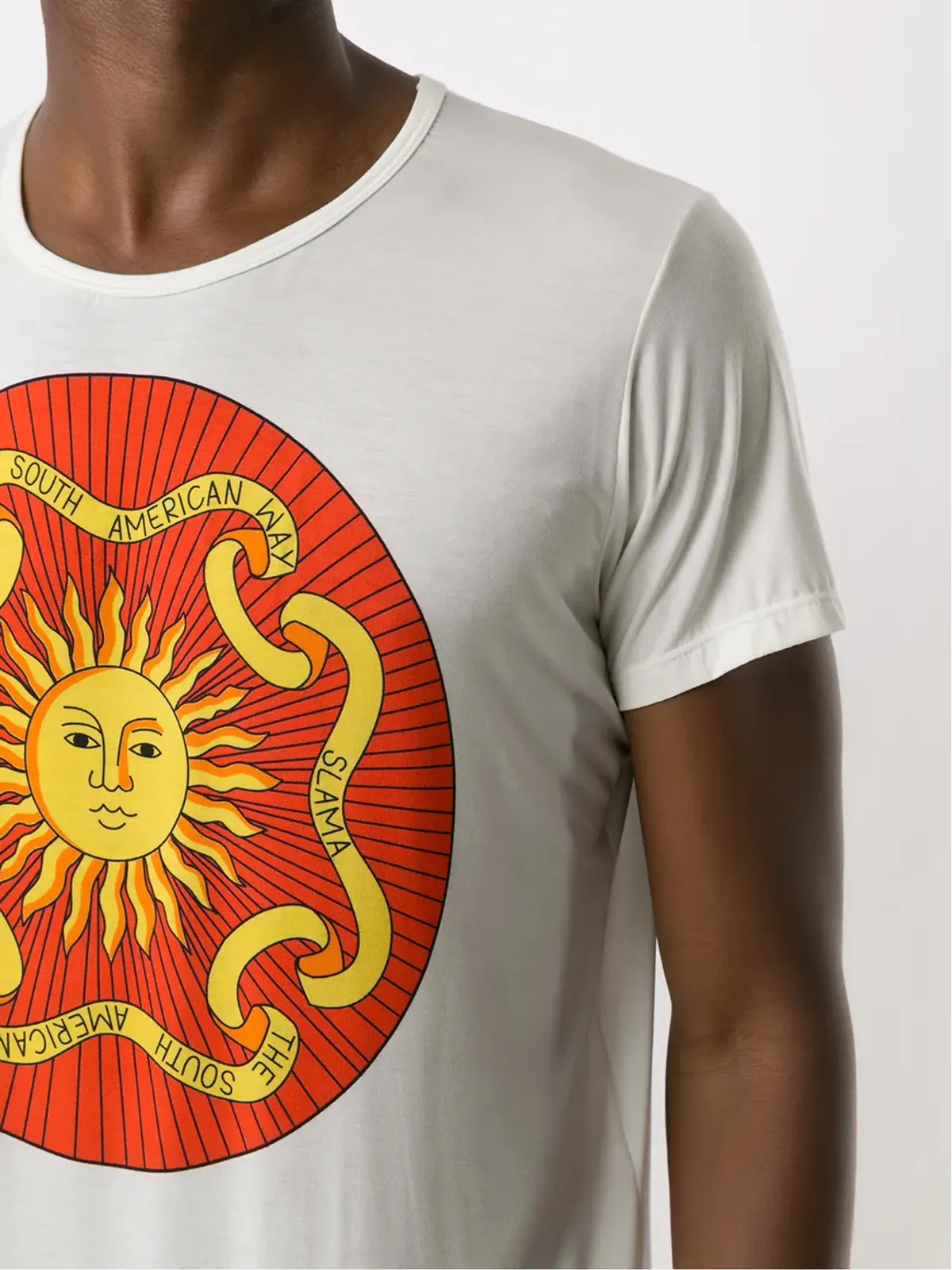 Amir Slama サンプリント コットン Tシャツ - 画像5