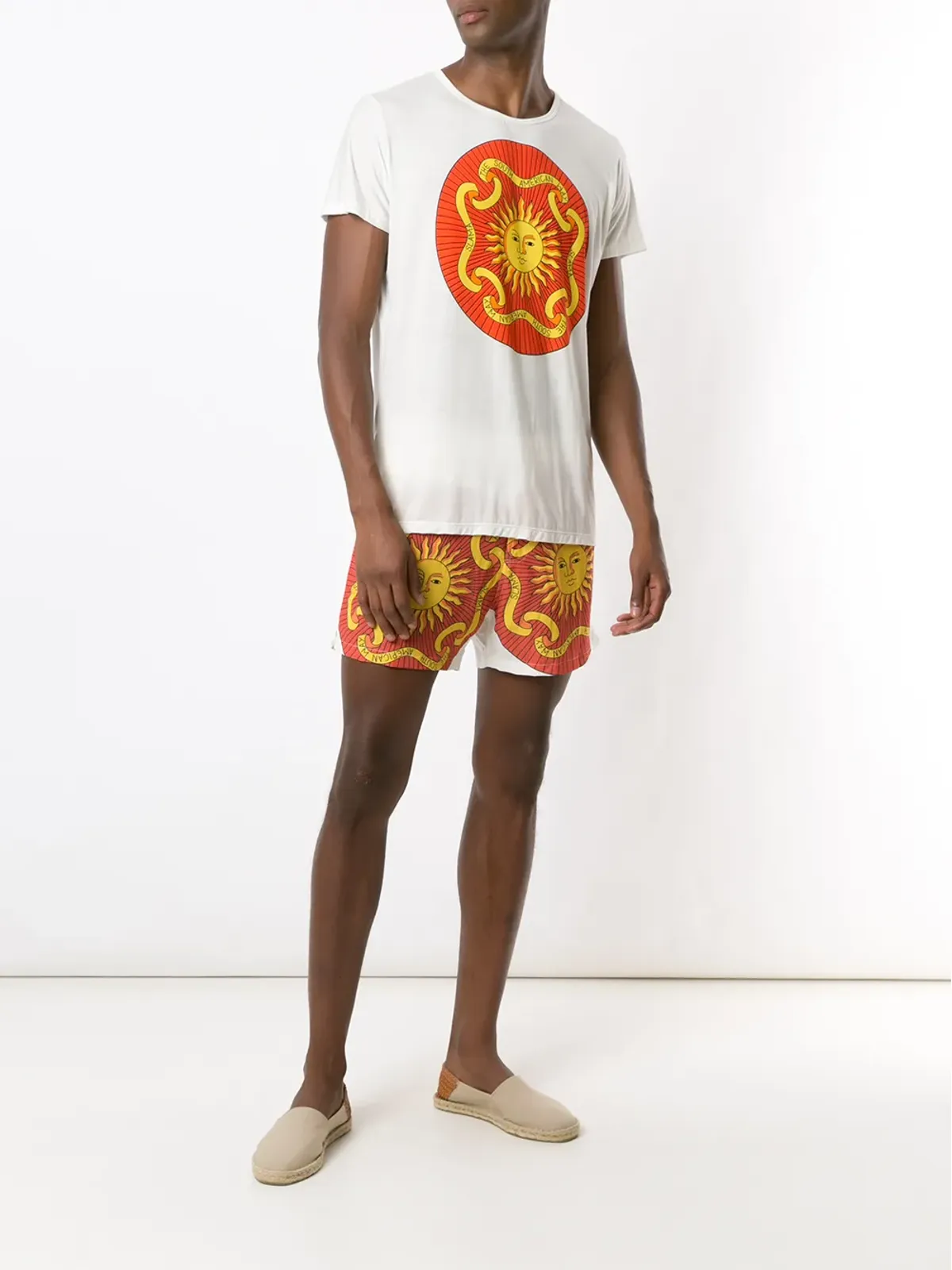 Amir Slama サンプリント コットン Tシャツ - 画像2