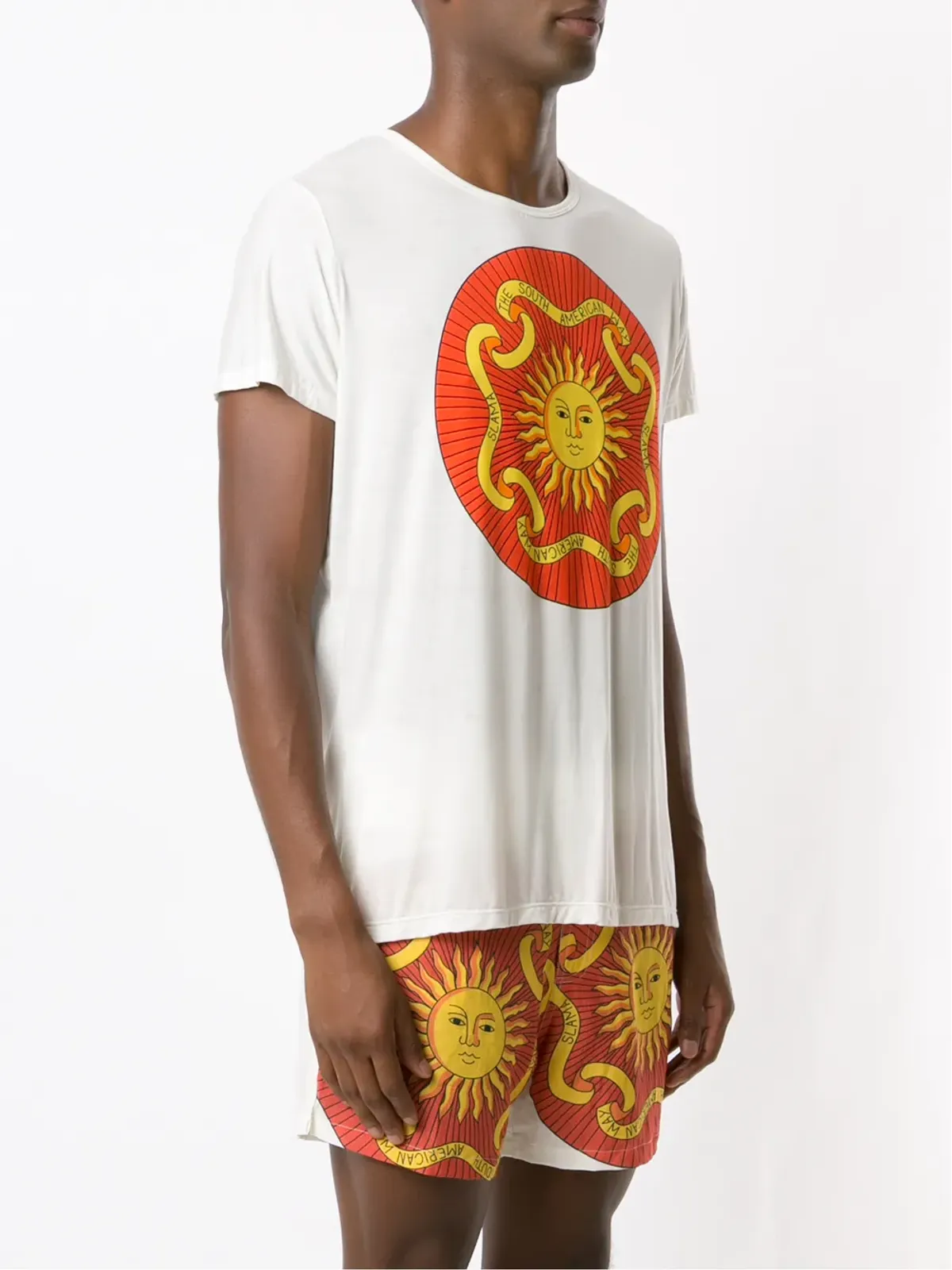 Amir Slama サンプリント コットン Tシャツ - 画像3