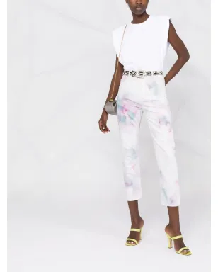 MARANT ÉTOILE 抽象プリント クロップドパンツ - サムネイル2