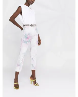 MARANT ÉTOILE 抽象プリント クロップドパンツ - サムネイル4