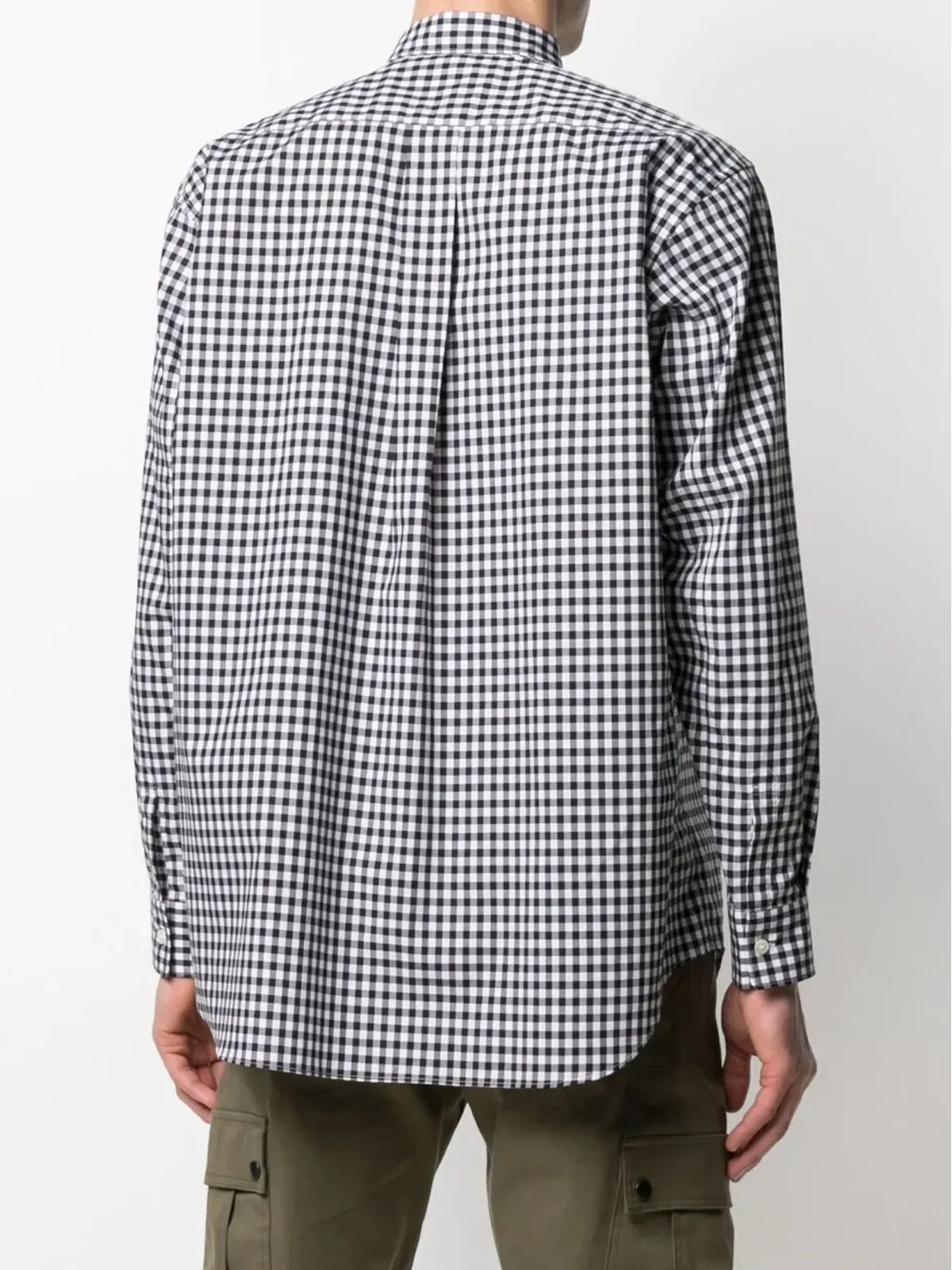 Comme Des Garçons Shirt ギンガムチェック柄コットンシャツ - 画像4
