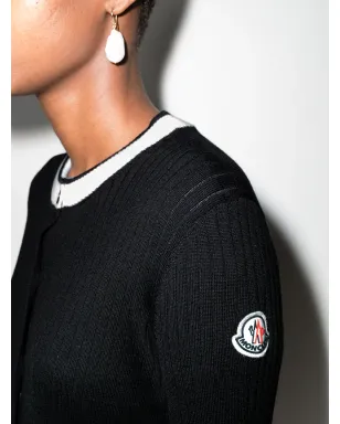 Moncler リブ編みウールカーディガン - サムネイル4