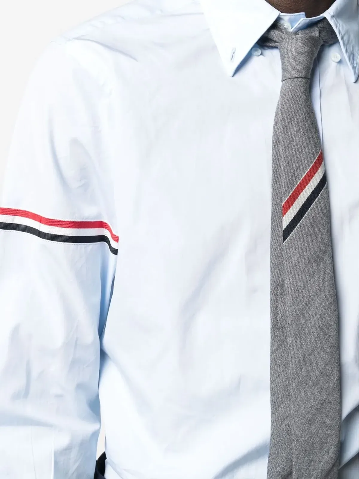 Thom Browne RWBストライプ長袖シャツ - ブルー - 画像5