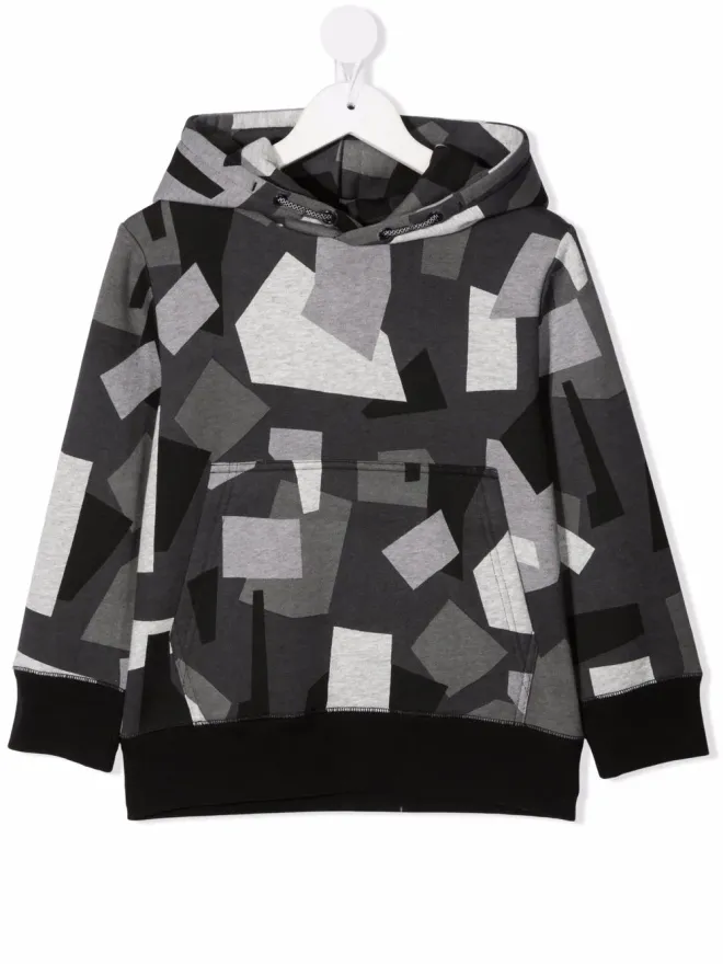 Stella McCartney Kids Stella McCartney Kids 幾何学迷彩フーディーの商品画像