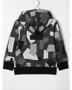 Stella McCartney Kids 幾何学迷彩フーディー - サムネイル2