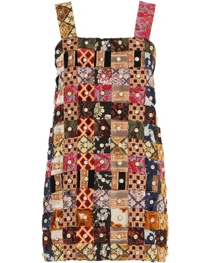 Dolce & Gabbana パッチワークジャカード ミニドレス - サムネイル1