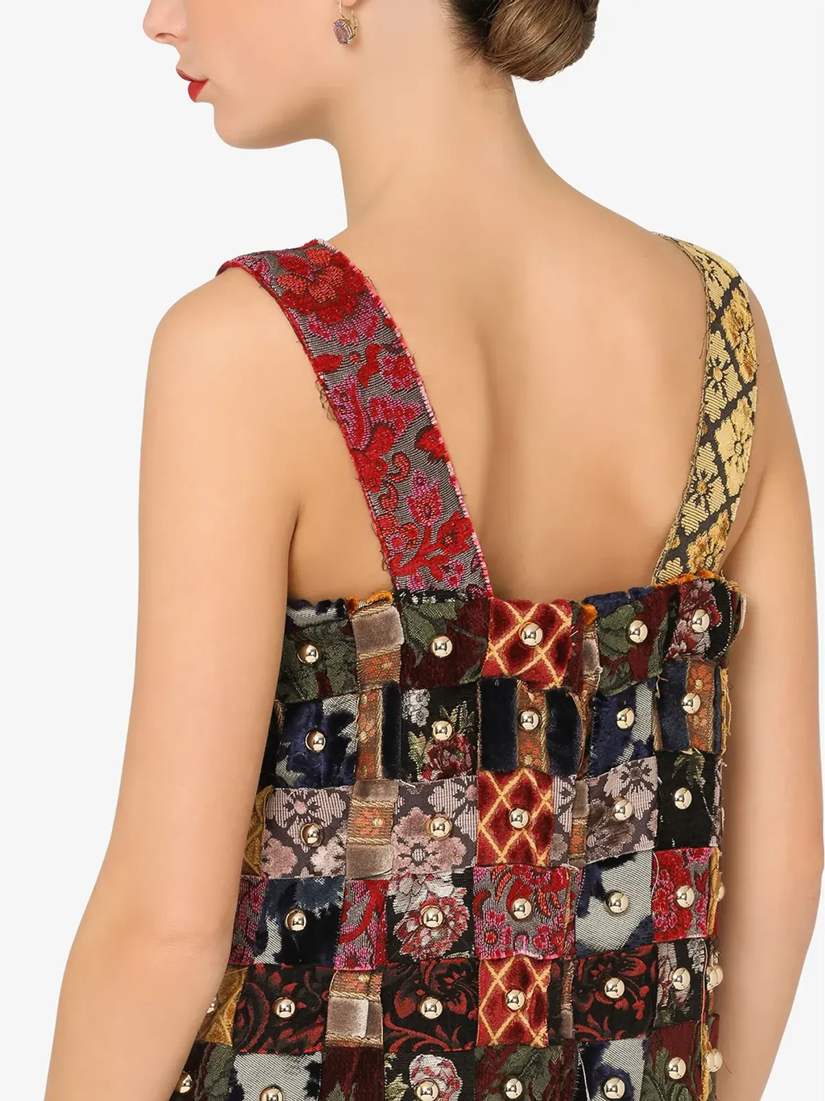 Dolce & Gabbana パッチワークジャカード ミニドレス - 画像5