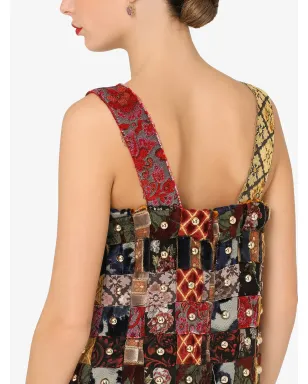 Dolce & Gabbana パッチワークジャカード ミニドレス - サムネイル5