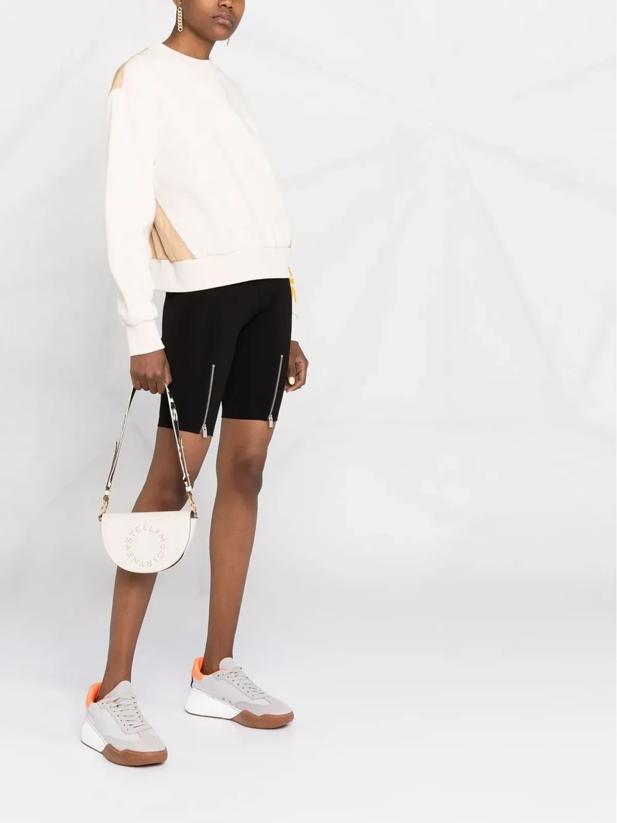 Stella McCartney ロゴプリント カラーブロック スウェットシャツ - 画像4