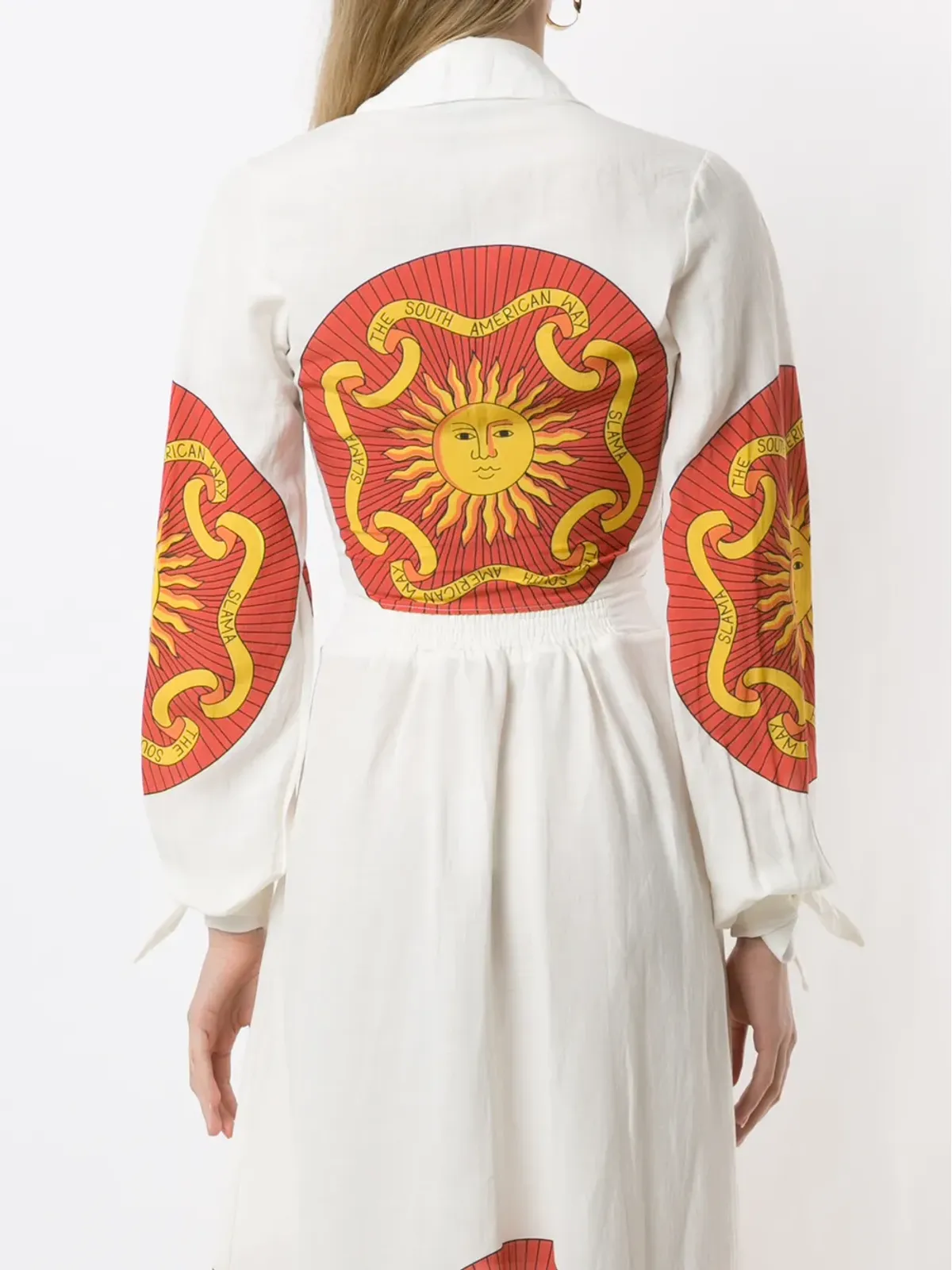Amir Slama 長袖クロップドシャツ - White - 画像4