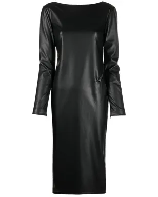 TOM FORD ジップディテール オープンバック ドレス - ブラック - サムネイル1