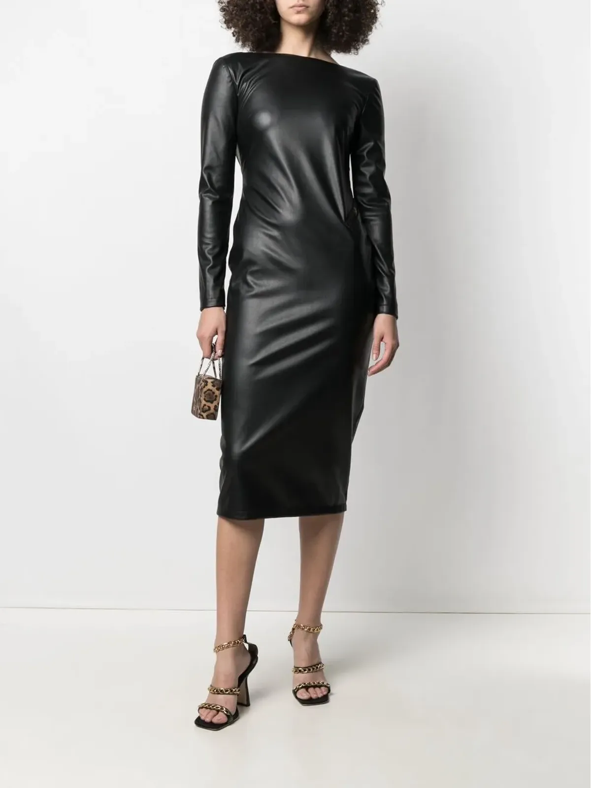 TOM FORD ジップディテール オープンバック ドレス - ブラック - 画像2