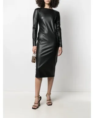 TOM FORD ジップディテール オープンバック ドレス - ブラック - サムネイル2