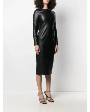 TOM FORD ジップディテール オープンバック ドレス - ブラック - サムネイル3