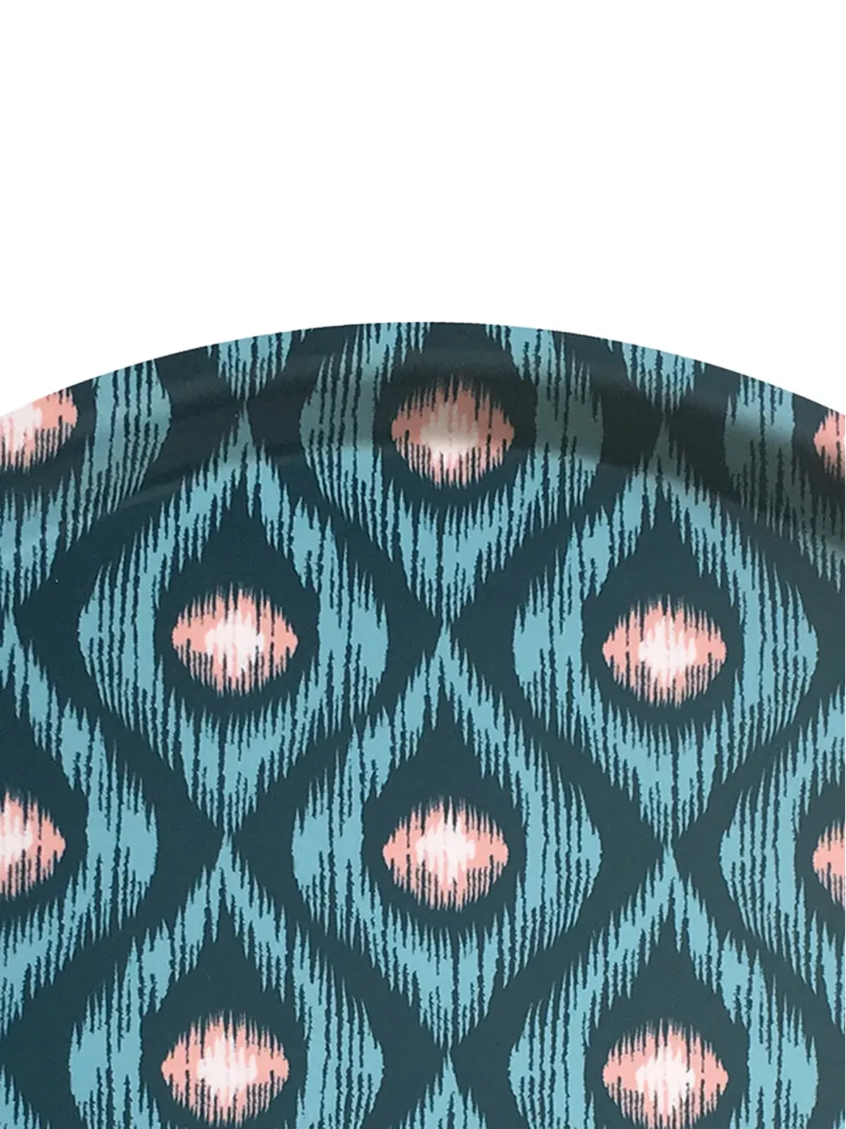 Les-Ottomans 孔雀柄木製トレイ - 画像2