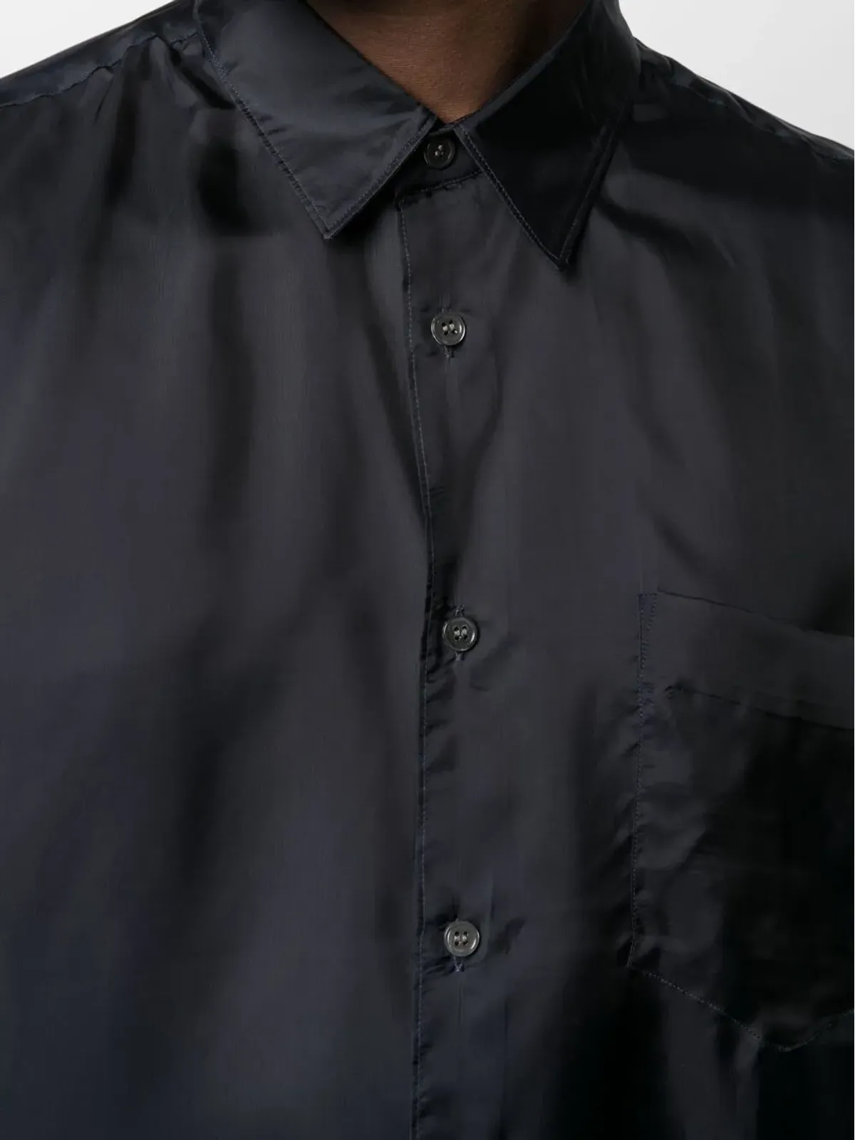 Comme Des Garçons Shirt ポインテッドカラー長袖シャツ - 画像5