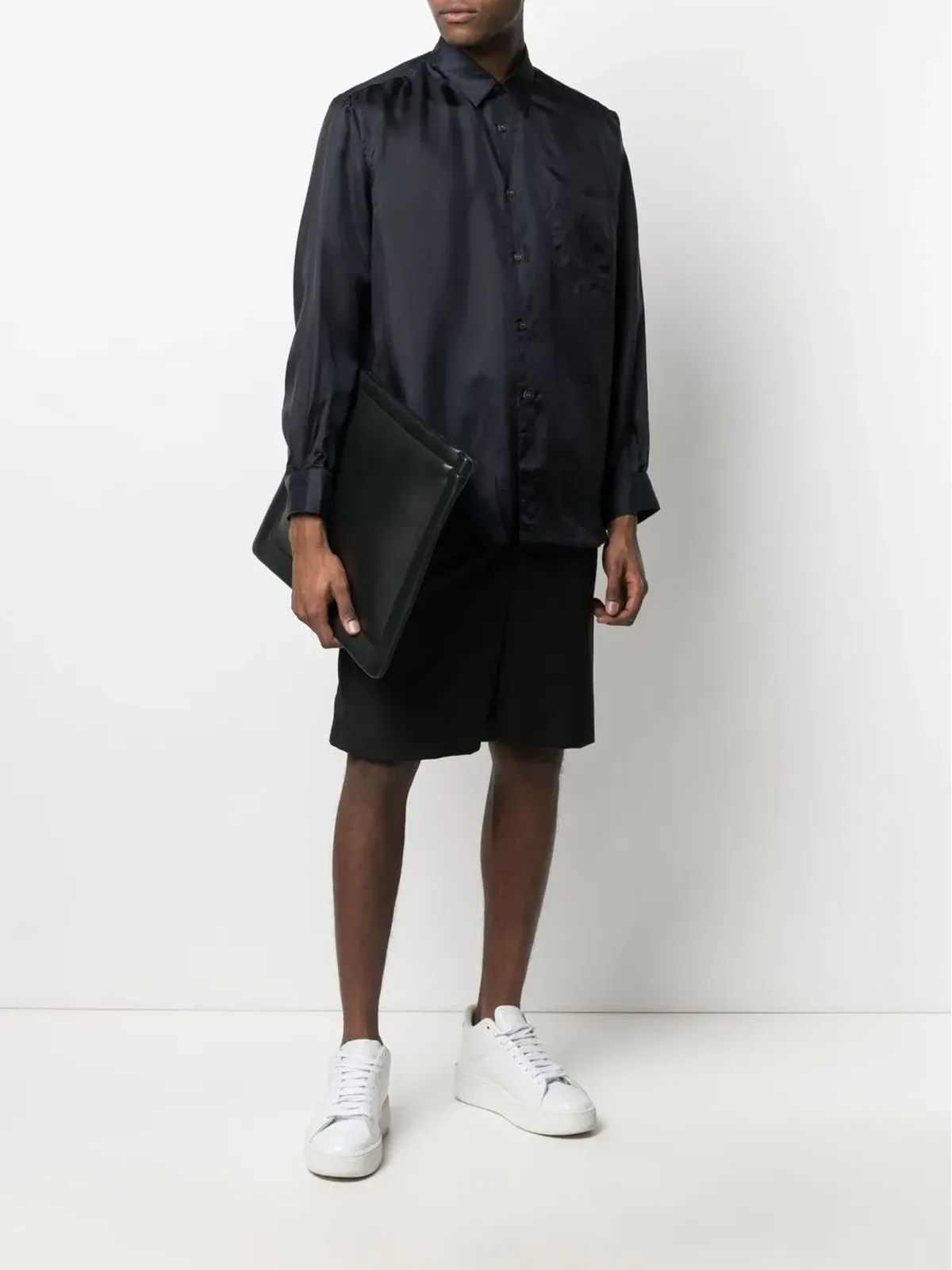 Comme Des Garçons Shirt ポインテッドカラー長袖シャツ - 画像2