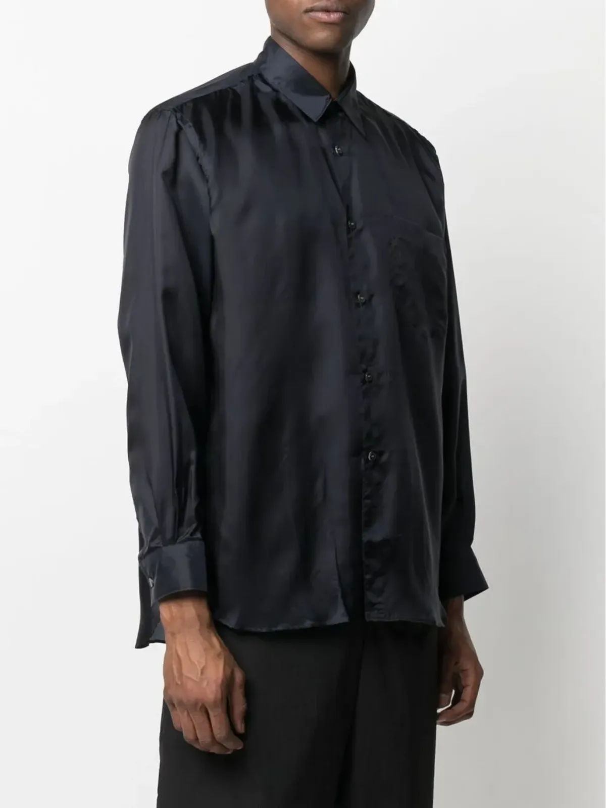 Comme Des Garçons Shirt ポインテッドカラー長袖シャツ - 画像3