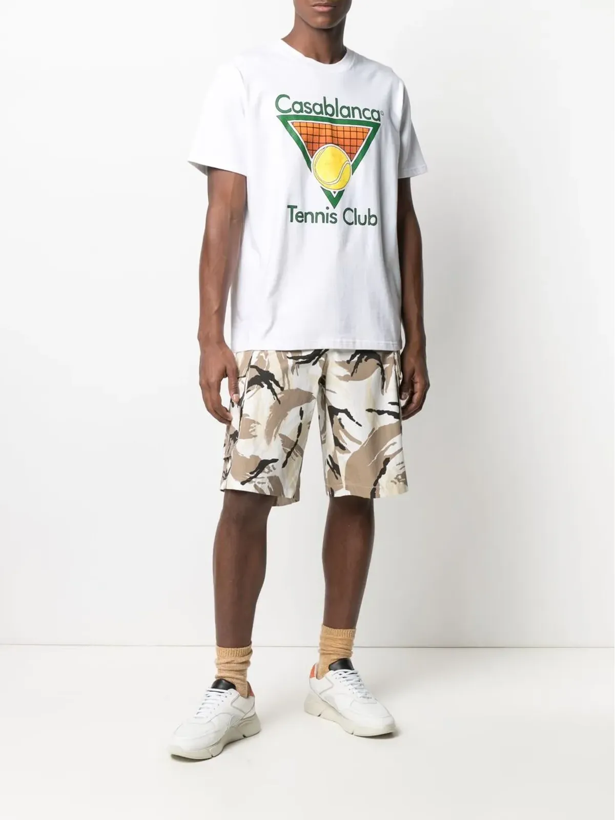 Kenzo カモフラージュカーゴ バミューダショーツ - White - 画像2