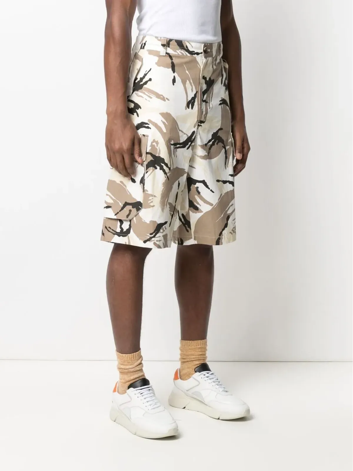 Kenzo カモフラージュカーゴ バミューダショーツ - White - 画像3