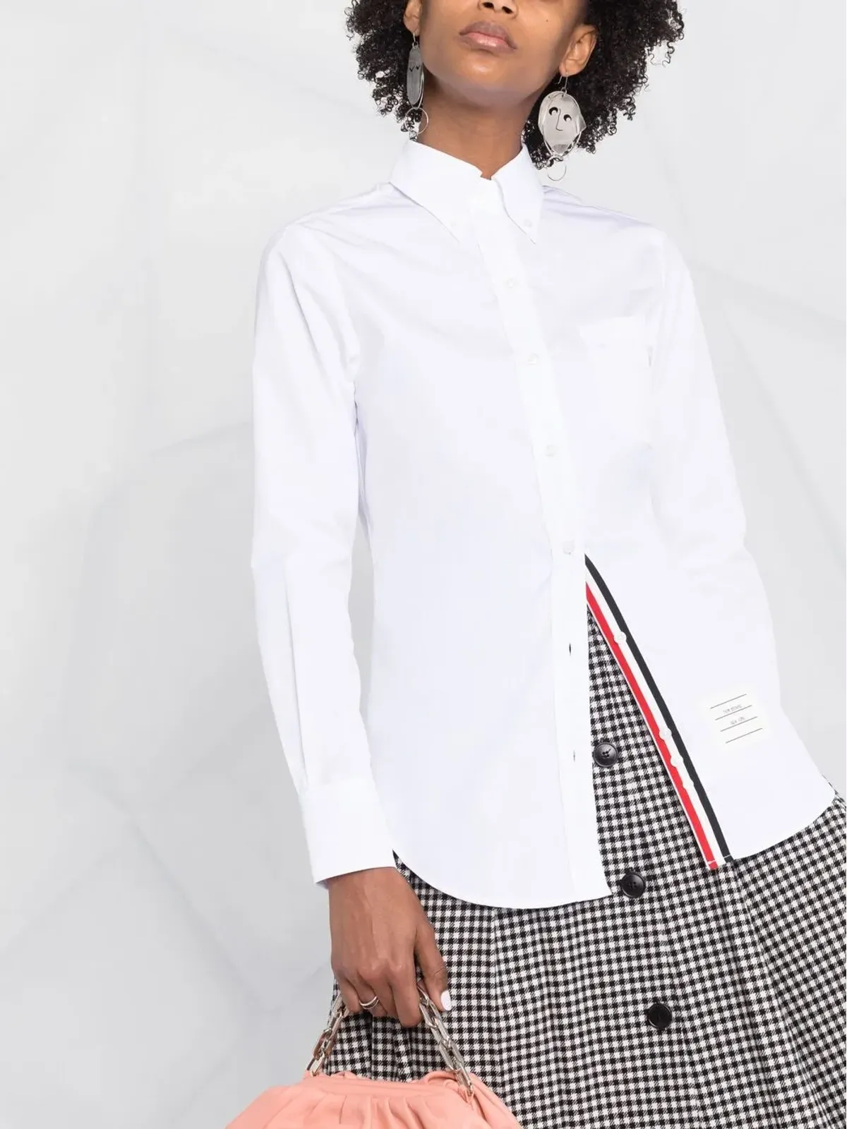 Thom Browne ロゴパッチ コットンシャツ - 画像5