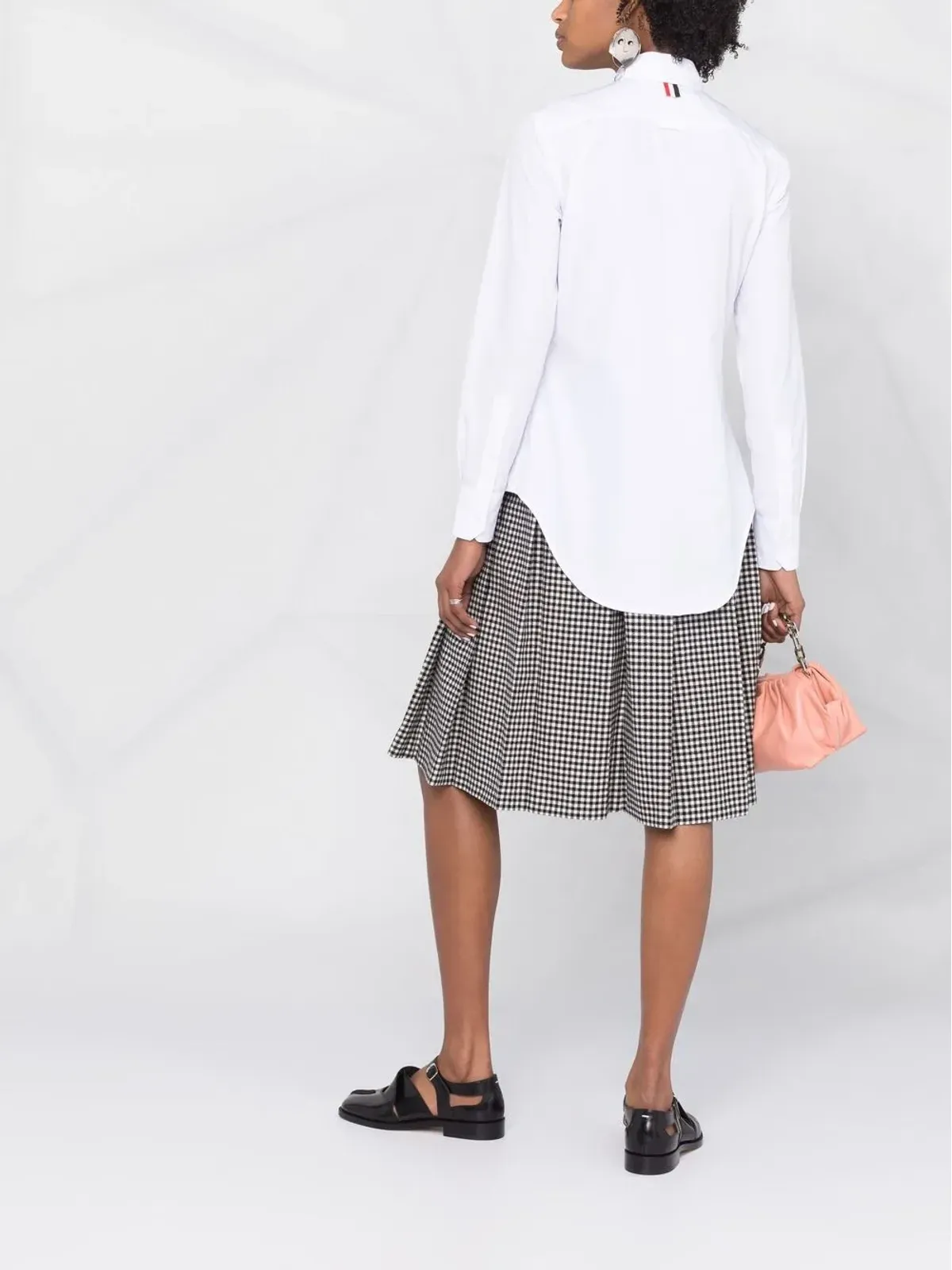 Thom Browne ロゴパッチ コットンシャツ - 画像4