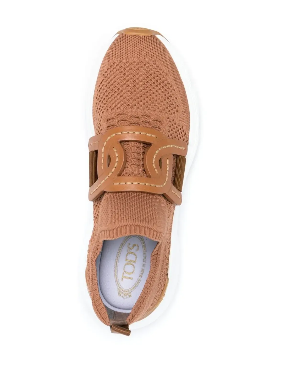 Tod's チェーンリンクディテールのスリップオンスニーカー - 画像4