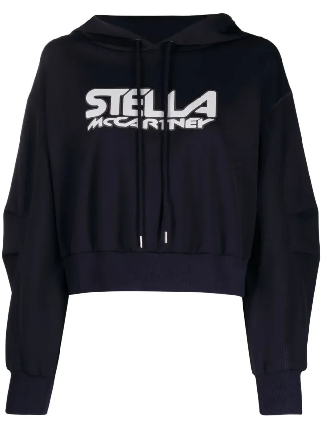 Stella McCartney Stella McCartney ロゴプリントスクーバフーディの商品画像
