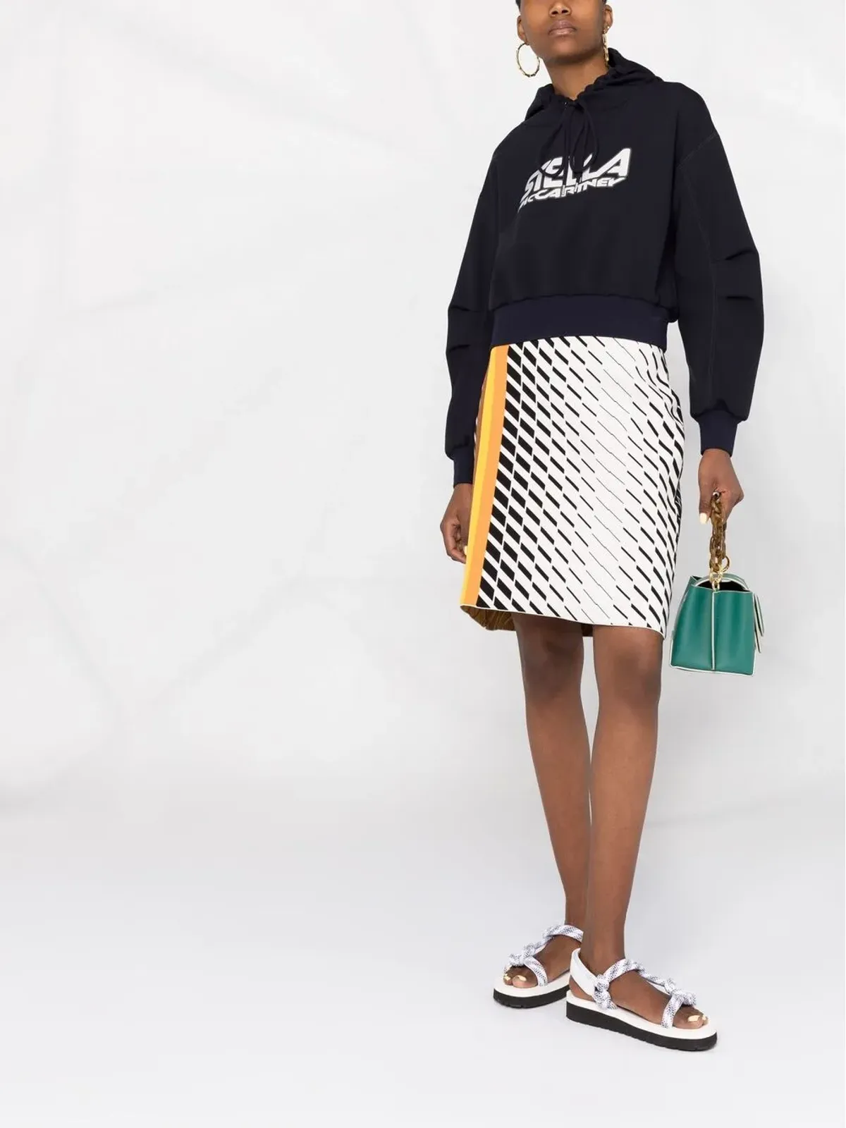 Stella McCartney ロゴプリントスクーバフーディ - 画像2