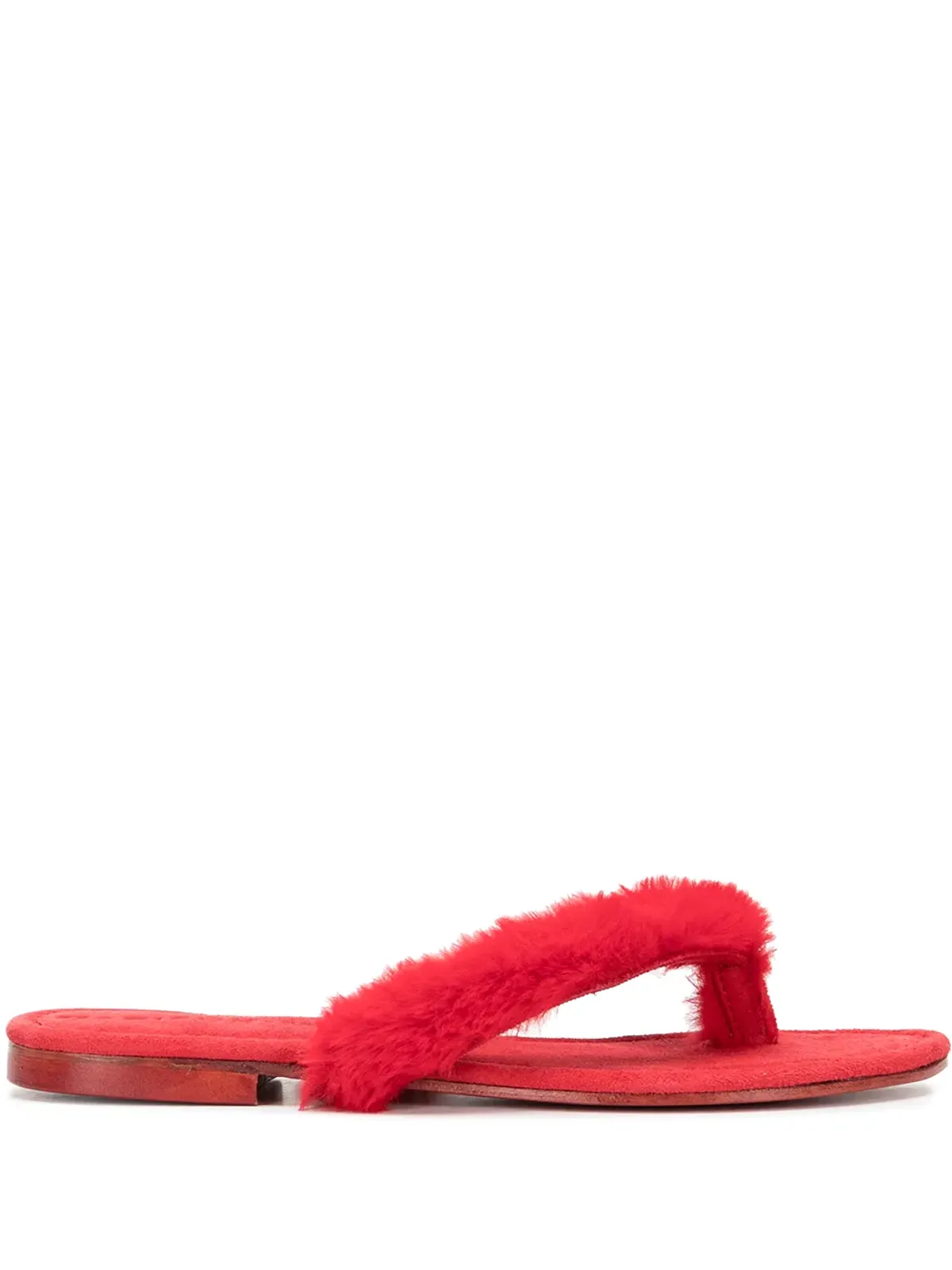 Madison.Maison Ivanka 人工毛フリップフロップ - 画像1
