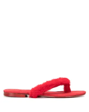 Madison.Maison Ivanka 人工毛フリップフロップ - サムネイル1