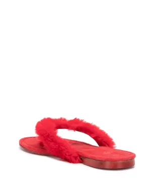 Madison.Maison Ivanka 人工毛フリップフロップ - サムネイル3
