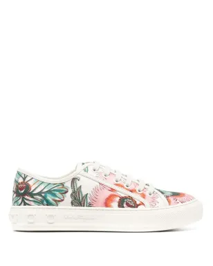 Ferragamo Papavero-print ローカットスニーカー - サムネイル1