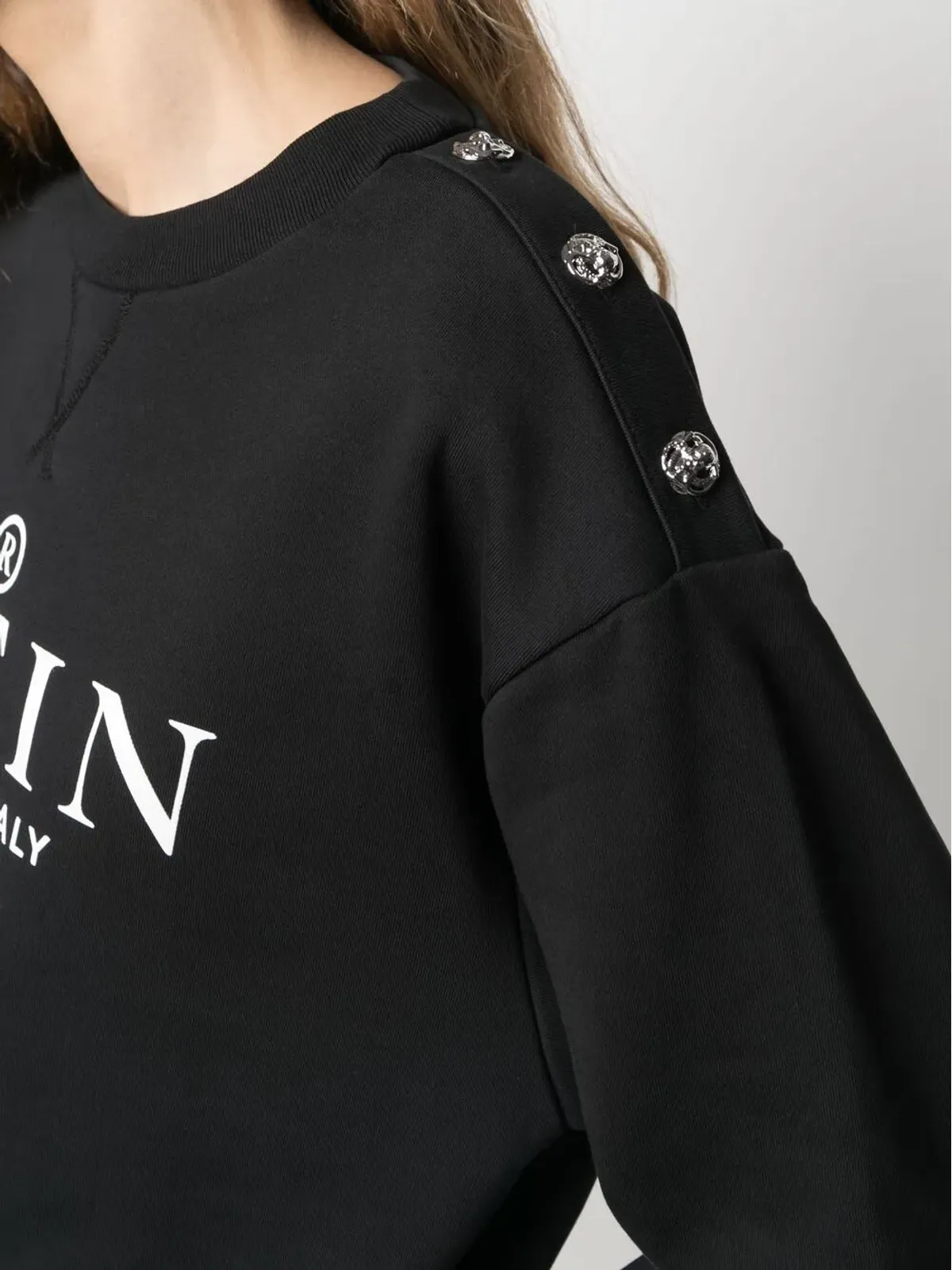 Philipp Plein ロゴプリント コットン スウェットシャツ - 画像5