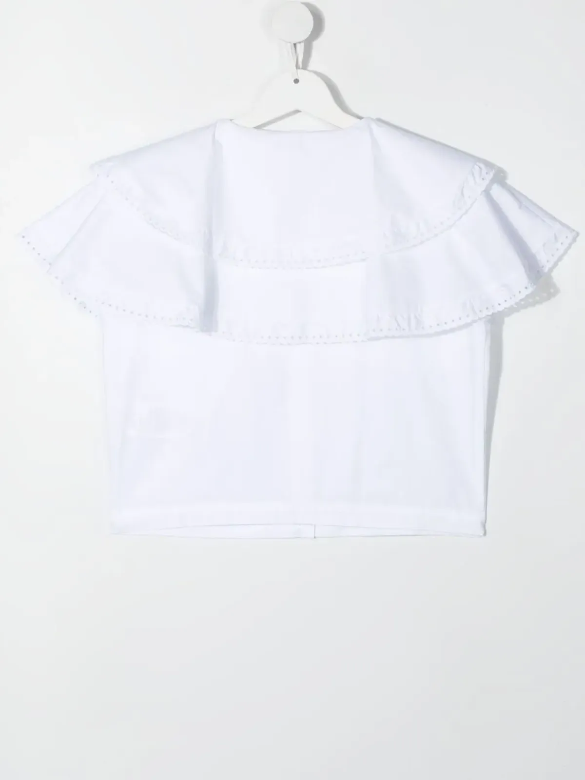 Philosophy Di Lorenzo Serafini Kids TEEN フリル付きコットンシャツ - 画像2