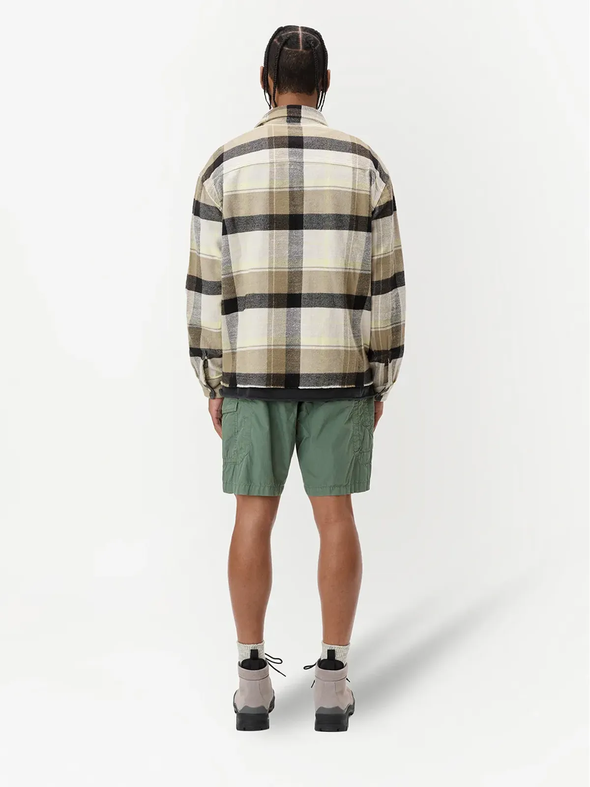 John Elliott チェックプリントボタンアップシャツ - 画像4