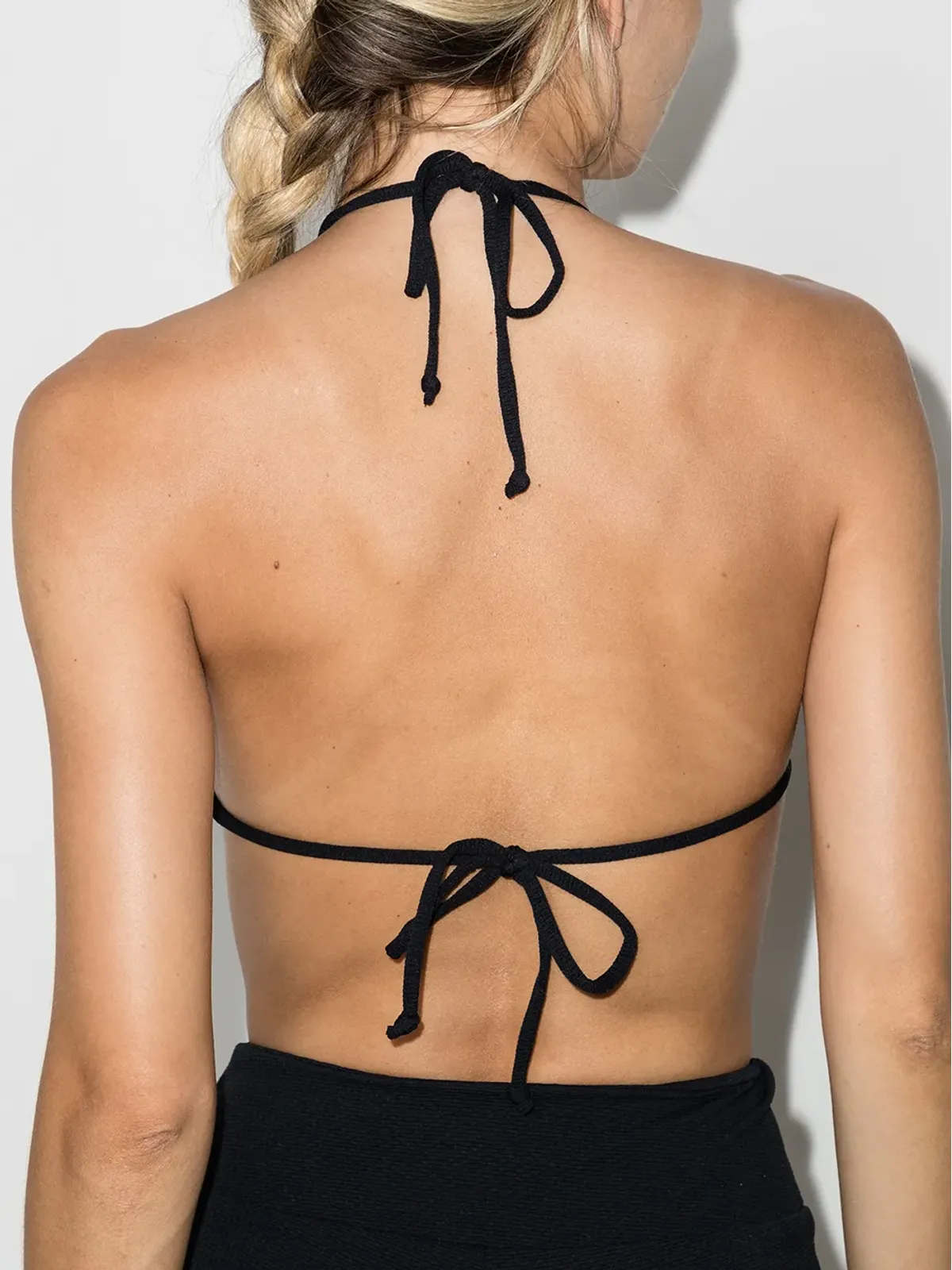 Marysia Broadway halterneck scallop top - Black - 画像3